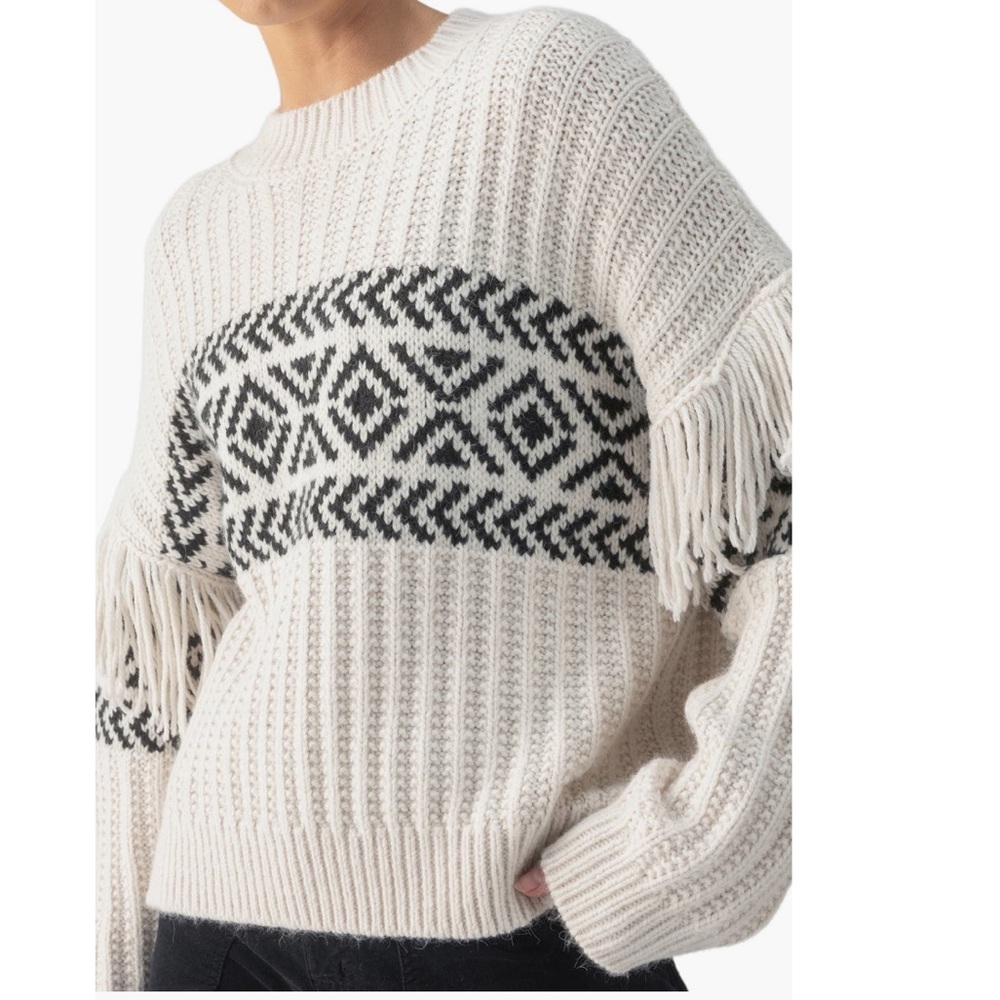 + SANCTUARY + Fringe Detail Rib Sweater - Picture 4 of 4